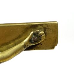 Pastatomas žalvarinis kryžius ant ąžuolinio postamento 8x16x28 cm