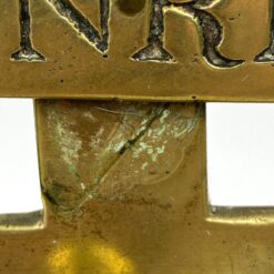 Pastatomas žalvarinis kryžius ant ąžuolinio postamento 8x16x28 cm