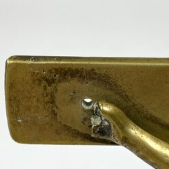 Pastatomas žalvarinis kryžius ant ąžuolinio postamento 8x16x28 cm