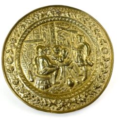 Žalvarinis bareljefas su smuklės scena 1,5x31x31 cm