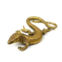 Žalvarinė driežo statulėlė 9×5,5×2 cm