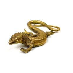 Žalvarinė driežo statulėlė 9×5,5×2 cm