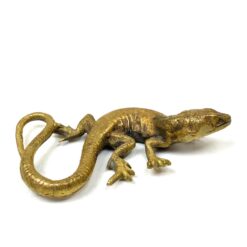 Žalvarinė driežo statulėlė 9×5,5×2 cm