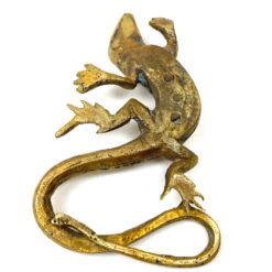 Žalvarinė driežo statulėlė 9×5,5×2 cm