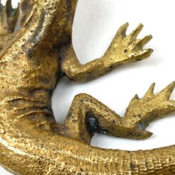 Žalvarinė driežo statulėlė 9×5,5×2 cm