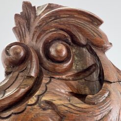 Barokinio stiliaus ąžuolinė rūbų spinta 60x150x241 cm