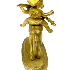 Žalvarinė raitelio su kardu statulėlė 6,5×4,5×7,5 cm