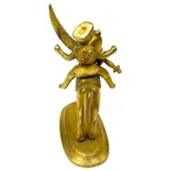 Žalvarinė raitelio su kardu statulėlė 7x5x8 cm