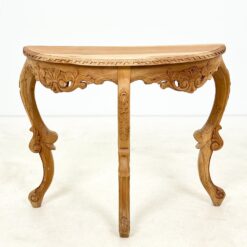 Barokinio stiliaus drožinėta medžio masyvo konsolė 42x95x76 cm