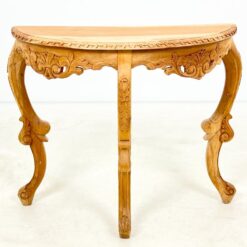 Barokinio stiliaus drožinėta medžio masyvo konsolė 42x95x76 cm