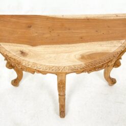 Barokinio stiliaus drožinėta medžio masyvo konsolė 42x95x76 cm