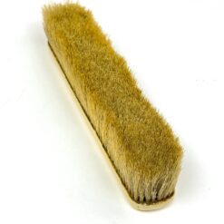 Kaulo imitacijos plastikinis rūbų šepetys su natūraliais šeriais 17x3x4 cm