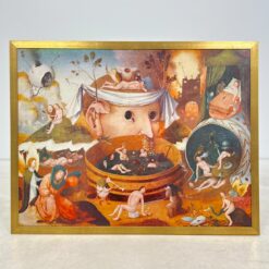 Hieronymus Bosch darbo The Vision of Tendal printas medžio rėme 2x94x73 cm