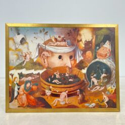 Hieronymus Bosch darbo The Vision of Tendal printas medžio rėme 2x94x73 cm