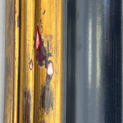 Vertikaliai arba horizontaliai kabinamas veidrodis aukso spalvos rėme 5,5x226x126,5 cm