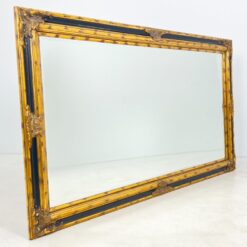 Vertikaliai arba horizontaliai kabinamas veidrodis aukso spalvos rėme 5,5x226x126,5 cm