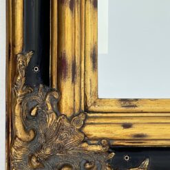 Vertikaliai arba horizontaliai kabinamas veidrodis aukso spalvos rėme 5,5x226x126,5 cm