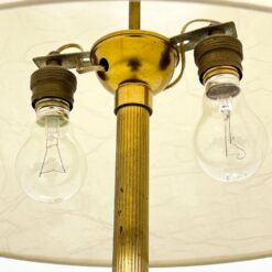 Žalvarinis toršeras šviesiu kartoniniu gaubtu 45,5×45,5×160 cm