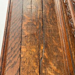 Senovinis ąžuolinis augalų motyvais drožinėtas dviejų dalių bufetas 53x152x242 cm