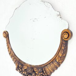 Pakabinamas veidrodis gėlių motyvais drožinėtame riešutmedžio rėme 4x88x77 cm