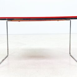 Vintažinis metalinis staliukas plastikiniu stalviršiumi 33x49x29 cm