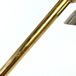 Vintažinis metalinis stalinis šviestuvas reguliuojamo kampo gaubtu 58×22,5×47 cm