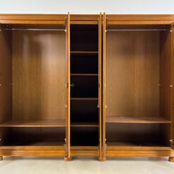 Ąžuolinė penkių durų rūbų spinta su veidrodžiu 65x262x205,5 cm