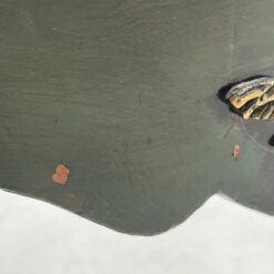 Kampinė inkrustuota raudonmedžio vitrina su žalvario apdailomis 39x61x167 cm