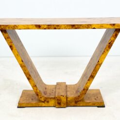 Art Deco stiliaus riešutmedžio lukšto konsolė 40x122x78,5 cm