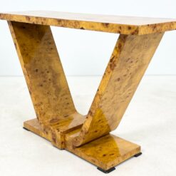 Art Deco stiliaus riešutmedžio lukšto konsolė 40x122x78,5 cm
