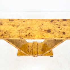 Art Deco stiliaus riešutmedžio lukšto konsolė 40x122x78,5 cm