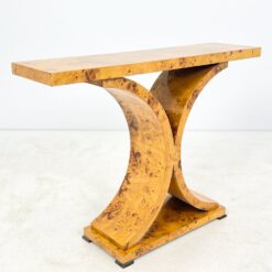 Art Deco stiliaus riešutmedžio lukšto konsolė 31×109,5×83 cm