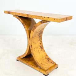 Art Deco stiliaus riešutmedžio lukšto konsolė 31×109,5×83 cm