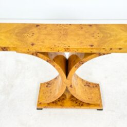 Art Deco stiliaus riešutmedžio lukšto konsolė 31×109,5×83 cm