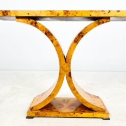 Art Deco stiliaus riešutmedžio lukšto konsolė 31×109,5×83 cm