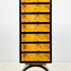 Art Deco stiliaus septynių stalčių komoda 37x53x135 cm