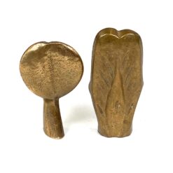 Žalvarinės mini Švč. Mergelės Marijos statulėlės 2 vnt. kompl. 1×2,5×5 cm