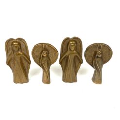 Žalvarinės mini Švč. Mergelės Marijos statulėlės 2 vnt. kompl. 1×2,5×5 cm