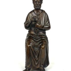 Bronzinė Apaštalo Petro statula 8,5×6,5×16,5 cm