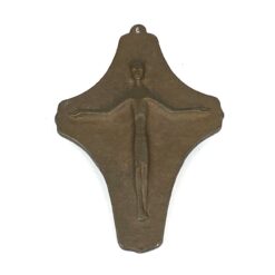 Bronzinis pakabinamas kryžius 1x7,5x11 cm