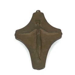 Bronzinis pakabinamas kryžius 1×7,5×11 cm