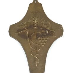 Bronzinis pakabinamas kryžius 1×7,5×11 cm