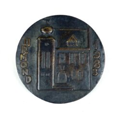 Bronzinis medalis "Urmond 1983 Vele handen maakten licht werk" 1x11x10,5 cm