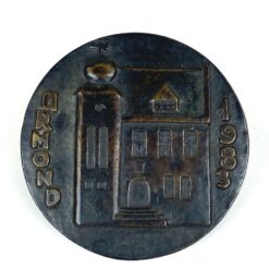 Bronzinis medalis “Urmond 1983 Vele handen maakten licht werk” 1x11x10,5 cm