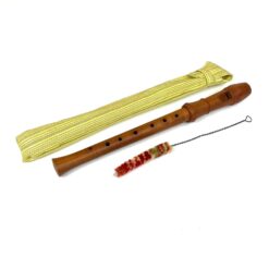 Olandiška J.R. van der Veen fleita su valymo šepečiu ir dėklu 33x3x3 cm