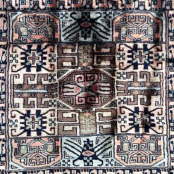 Vilnonis rankų darbo kilimas “Baluch” 96x91x0,5 cm