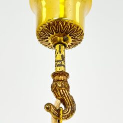 Pakabinamas žalvarinis penkių šakų sietynas 38x38x94 cm