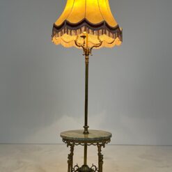 Žalvarinis toršeras – akmeninis staliukas 63x63x175 cm