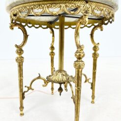 Žalvarinis toršeras – akmeninis staliukas 63x63x175 cm