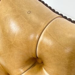 Raudonmedžio reguliuojamo aukščio darbo krėslas su oda 74x68x105(+4) cm, 50(+4) cm